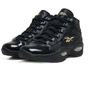 black and gold allen iverson shoes